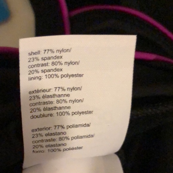 Speedo 1 piece swimsuit NWT S 8, Black & Pink - Picture 12 of 12